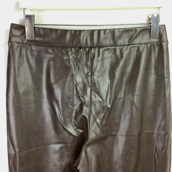 TEN by BABATON ARITZIA UPSTAGE VEGAN BROWN PANTS L - Picture 10 of 13